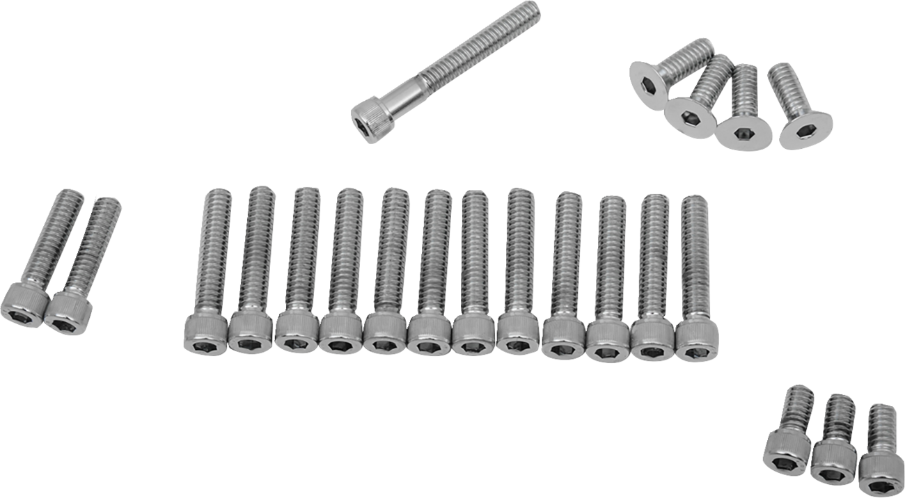 DRAG SPECIALTIES Bolt Set - Cam/Primary/Inspection/Derby Cover - Knurled - '70-'84 Harley-Davidson
