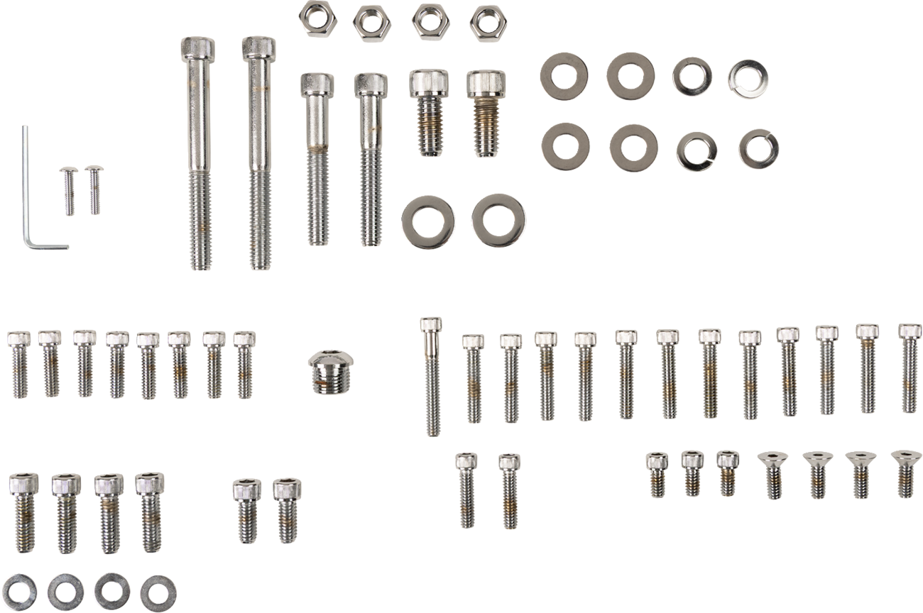 DRAG SPECIALTIES Motor Bolt Set - Knurled/Socket-Head - Big Twin
