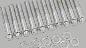 GARDNER-WESTCOTT Head Bolt Set - Knurled/12-Point Flange