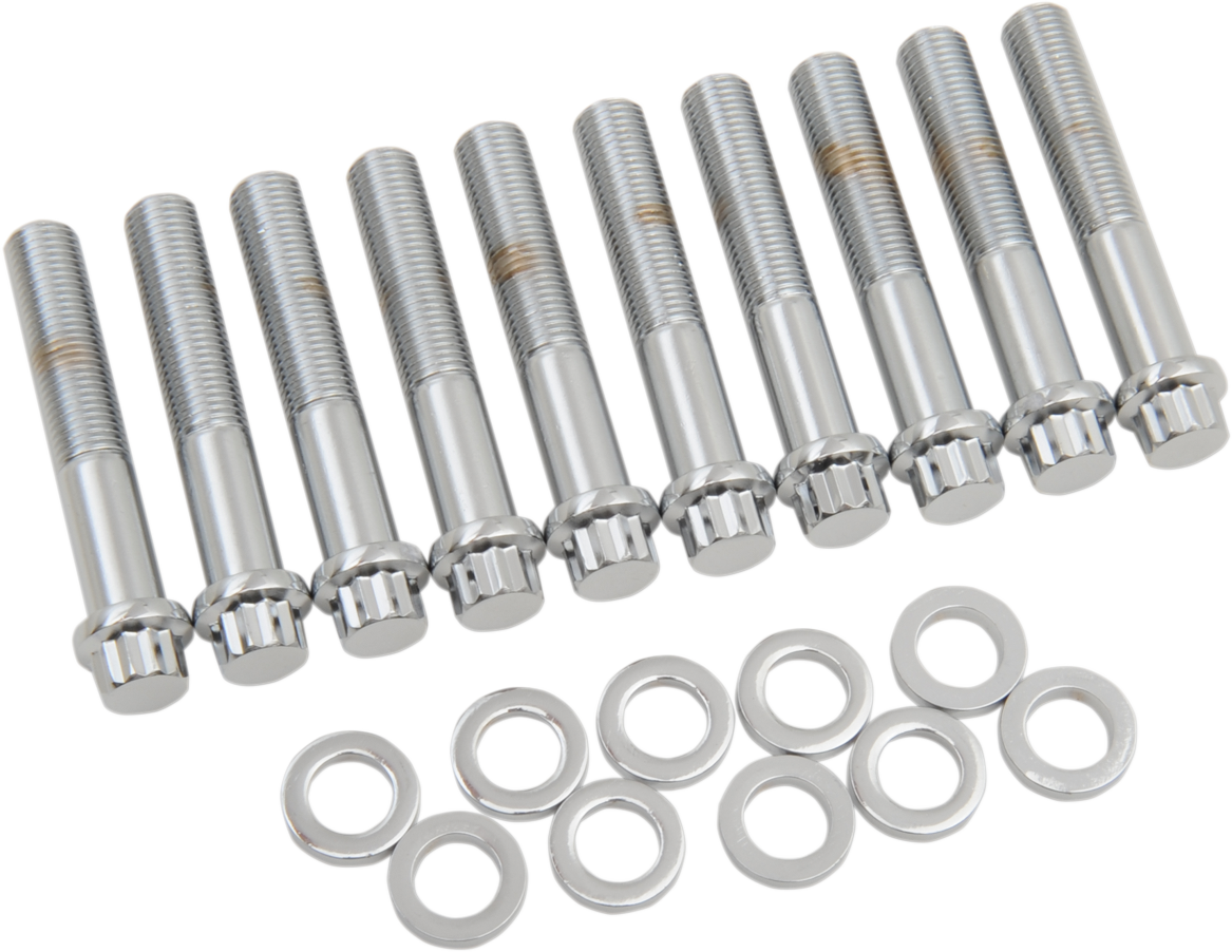 GARDNER-WESTCOTT Head Bolt Set - Knurled/12-Point Flange