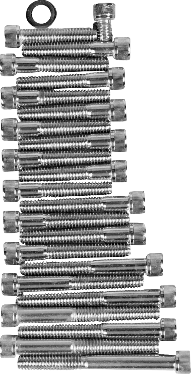 DRAG SPECIALTIES Bolt Set - Cam/Primary/Sprocket Cover - Socket-Head/Knurled - '86-'90 Sportster