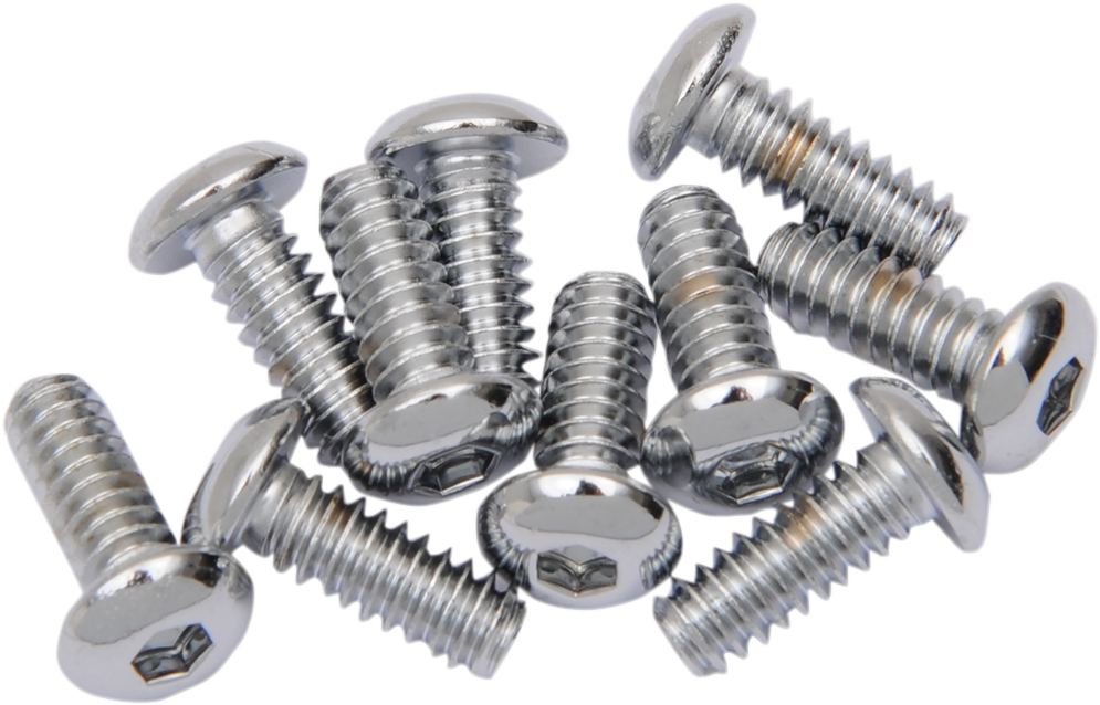 DRAG SPECIALTIES Bolts - Socket-Head/Replacement - Knurled/Fine Thread - 5/16"-24 x 5/8" - 10 Pack - Image 2