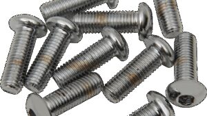 DRAG SPECIALTIES Bolts - Button Head/Replacement - 1/4"-28 x 3/4" - 10 Pack