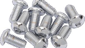 DRAG SPECIALTIES Bolts - Button Head/Replacement - 3/8"-16 x 1" - 10 Pack