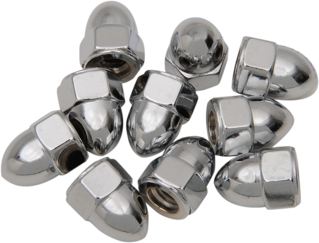 DRAG SPECIALTIES Nut - Acorn - Chrome - 1/4"-20