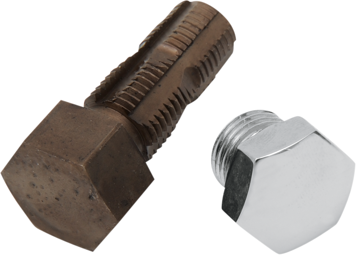 COLONY Drain Plug - Oil Tank with Tap - Oversized - Chrome