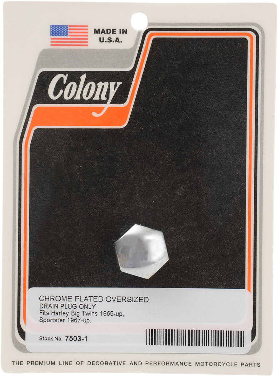 COLONY OVERSIZE CHR DRAIN PLUG - Image 2