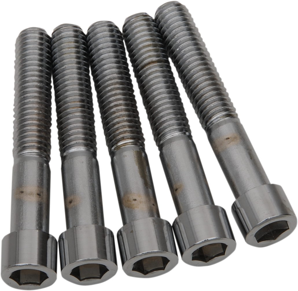 DRAG SPECIALTIES Bolts - Socket-Head/Replacement - Smooth/Coarse Thread - 7/16"-14 x 2-1/2" - 5 Pack