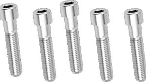 DRAG SPECIALTIES Bolts - Socket-Head/Replacement - Smooth/Coarse Thread - 1/2"-13 x 3" - 5 Pack