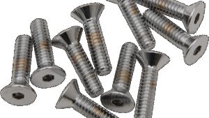 DRAG SPECIALTIES Bolts - Flat-Head - Chrome - 1/4"-20 x 1-1/4"