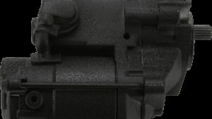 TERRY COMPONENTS Starter Motor - Harley Davidson - Black Wrinkle