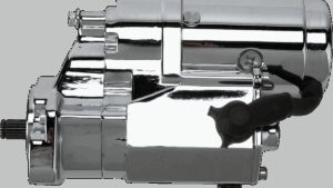 TERRY COMPONENTS Starter Motor - Chrome - Harley Davidson