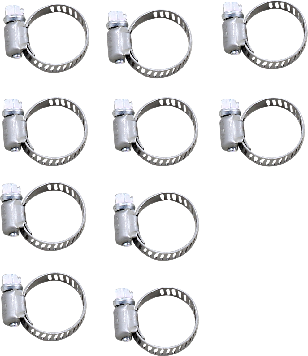 DRAG SPECIALTIES Mini Clamp - Stainless Steel - 10-Pack