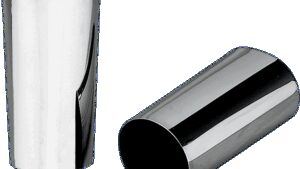 DRAG SPECIALTIES Fork Slider Covers - Stock Length - Chrome - Smooth