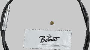 BARNETT Black Vinyl Throttle Cable - +6" Size - 38" Length
