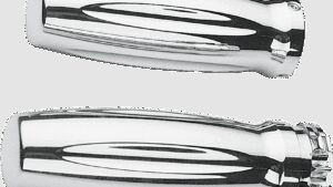 PRO-ONE PERF.MFG. Chrome Billet Grips - Millennium