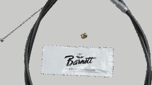BARNETT Black Vinyl Throttle Cable - +6" Size - 45" Length