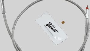 BARNETT Stainless Steel Throttle Cable - +3" - '02-'07 FLH