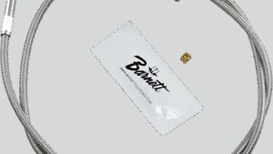 BARNETT Stainless Steel Idle Cable - +6" - '02-'07 FLH