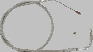 BARNETT Stainless Steel Throttle Cable - +3" - '01-'15 Softail