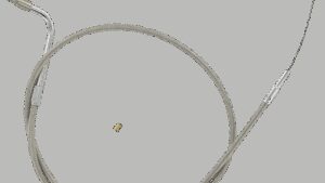 BARNETT Stainless Steel Idle Cable - +3" - '01-'15 Softail