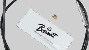 BARNETT Black Vinyl Throttle Cable - +6" Size - 38" Length
