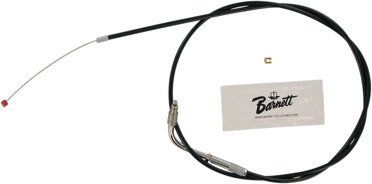 BARNETT Black Vinyl Throttle Cable - +6" Size - 41" Length