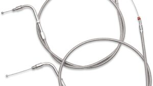 BARNETT Stainless Steel Idle Cable - +6" - '96-'01 Touring