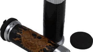 DRAG SPECIALTIES Skull Grips - Plain Eyes - Chrome