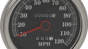 DRAG SPECIALTIES FL-'89-'95 Style 2240:60 Speedometer - Black Face