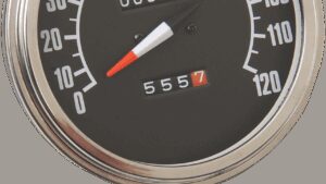 DRAG SPECIALTIES 5" MPH FL-'68-'84 Style 1:1 Speedometer - Black Face