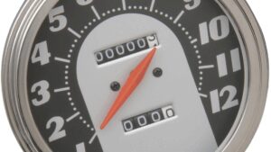 DRAG SPECIALTIES 5" MPH FL-Style 2:1 Speedometer - '62-'67 Black Face