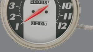 DRAG SPECIALTIES 5" MPH FL-'62-'67 Style 1:1 Speedometer - Black Face