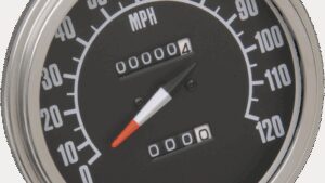 DRAG SPECIALTIES 5" MPH FL-Style 2:1 Speedometer with Tach - '68-'84 Black Face