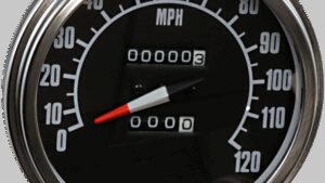 DRAG SPECIALTIES 5" FL-'68-'84 Style 2240:60 Speedometer with Reed Switch - Black Face