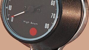 DRAG SPECIALTIES 8000 RPM Mechanical Tachometer - Chromed Bracket - Black Face