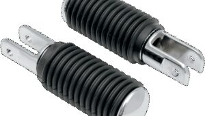 DRAG SPECIALTIES 5/8 Mount Pegs - Rubber - Chrome End