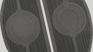 DRAG SPECIALTIES Replacement Floorboard Rubber - Half-Moon