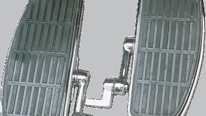 DRAG SPECIALTIES Adjustable Floorboards - With Damper - Chrome -FX