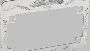 EMGO Eagle License Plate Frame - Chrome