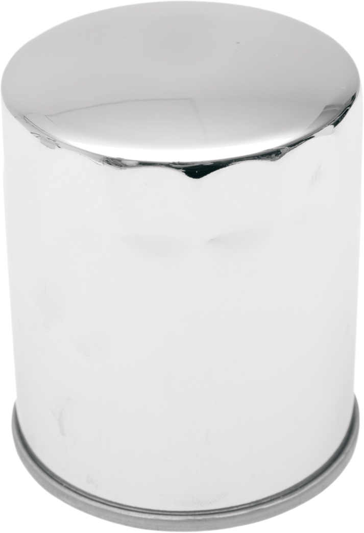 DRAG SPECIALTIES Magnetic Ring Oil Filter - Chrome - 3-1/4"