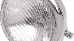 DRAG SPECIALTIES Side Mount H4 Headlight - 5-3/4" - Chrome