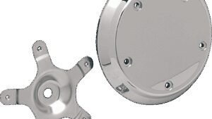 DRAG SPECIALTIES Five-Bolt Domed Air Cleaner Insert - Chrome