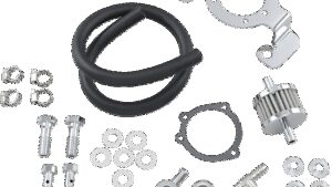 DRAG SPECIALTIES Crankcase Breather with Support Bracket Kit - Big Twin