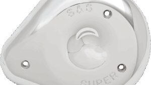 S&S CYCLE Teardrop Air Cleaner Cover - Chrome