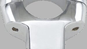 DRAG SPECIALTIES Mirror Clamp - Miller's - Two-Piece - Chrome