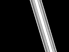 DRAG SPECIALTIES Mirror Stem - Replacement - Die-Cast Mirror - Low Rider - Chrome