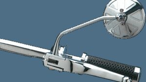 DRAG SPECIALTIES Mirror - Round Series - Side View - Stealth II/Thin - Chrome - Left/Right - Each