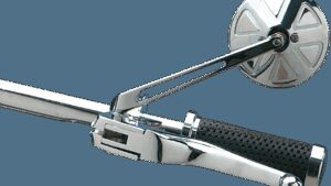 DRAG SPECIALTIES Mirror - Round Series - Side View - Stealth II/Long - Chrome - Left/Right - Each