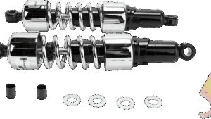 PROGRESSIVE SUSPENSION Shocks - 14.25" - 412 Cruiser Series - Chrome - Heavy Duty
